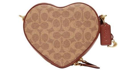 coach heart print bag|heart shaped coach bag.